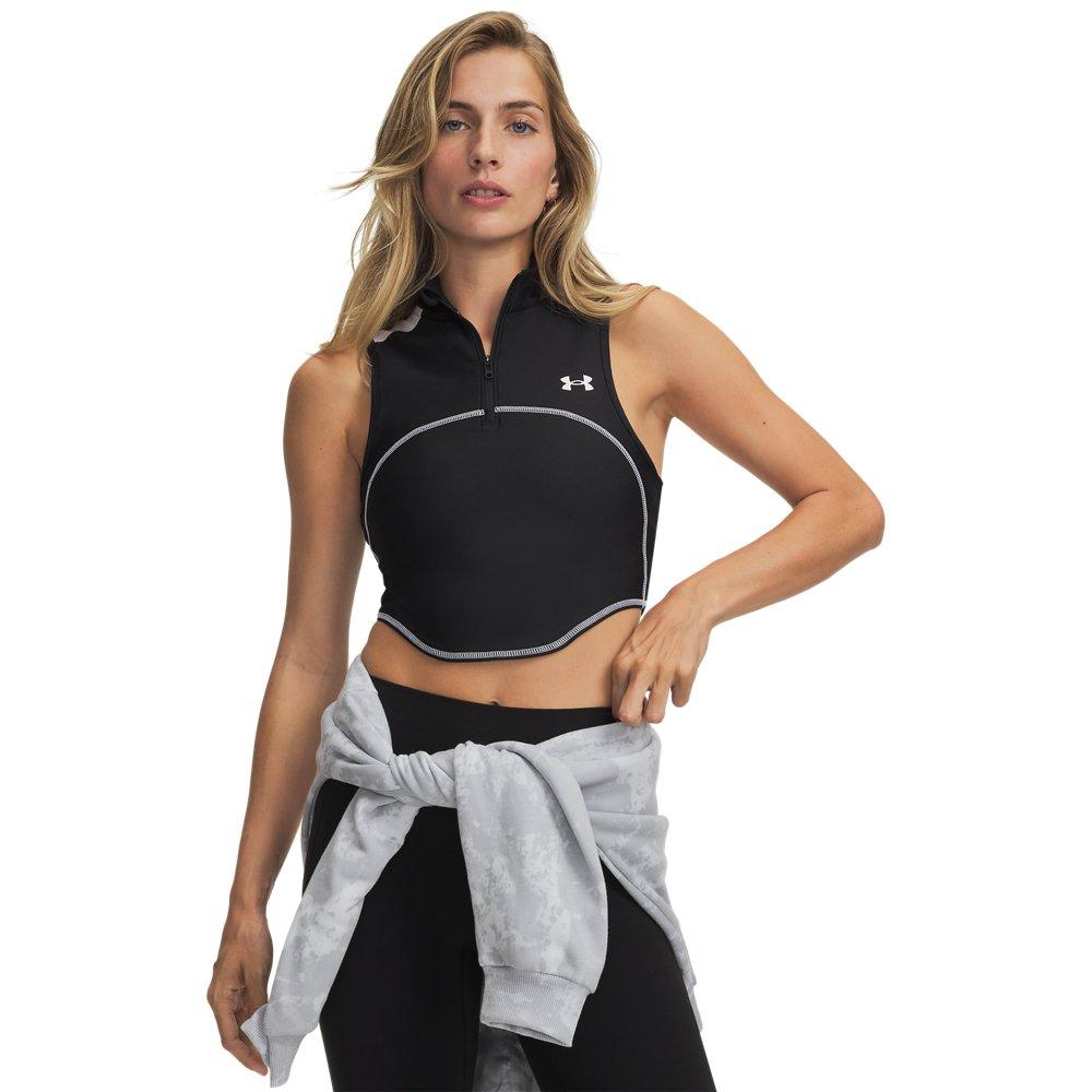 Under Armour Women's Heatgear Novelty Tank - Black/White - BLACK/WHITE